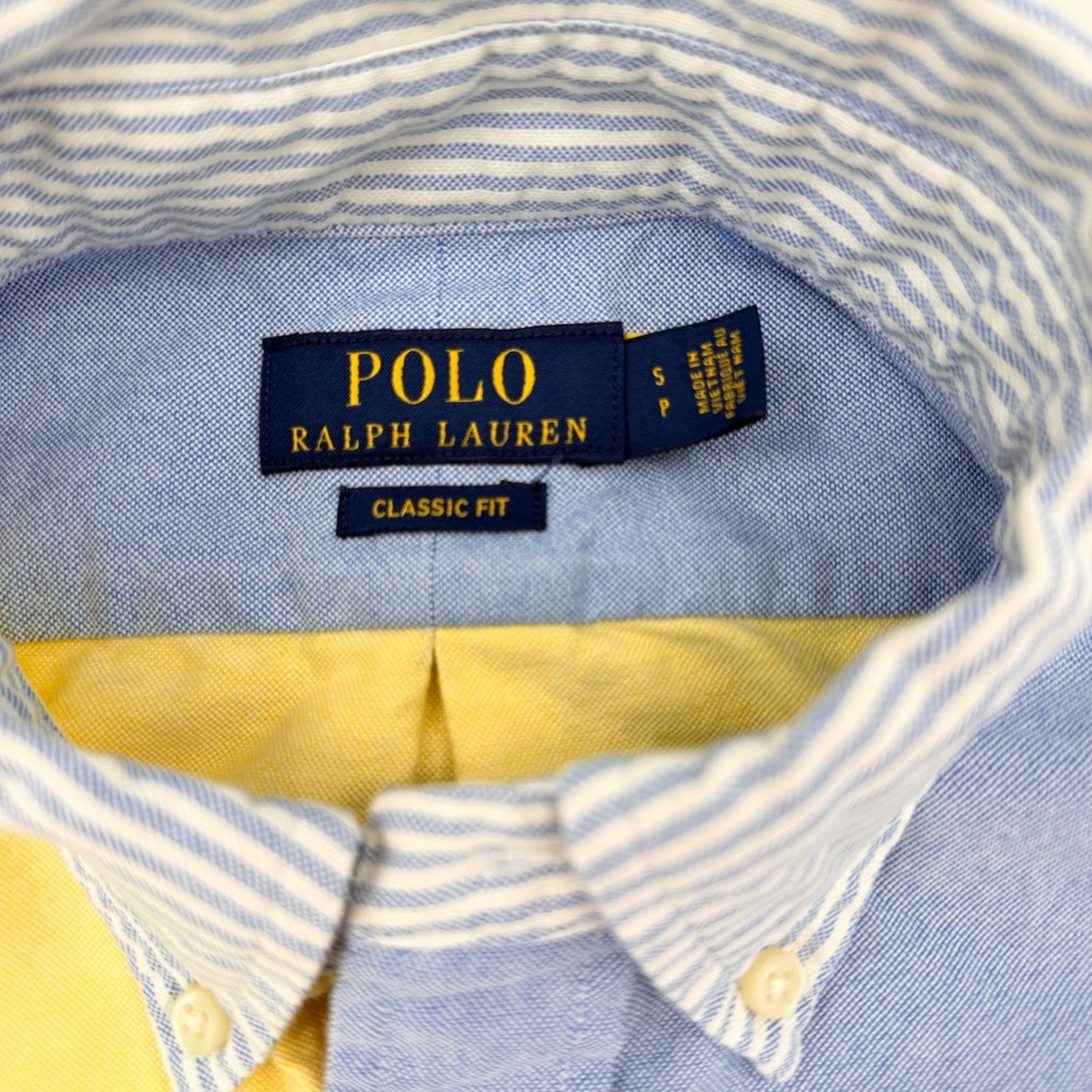 Polo Ralph Lauren Oxford Colorblock Classic Fit Button Down Mens S  Excellent - Picture 3 of 10
